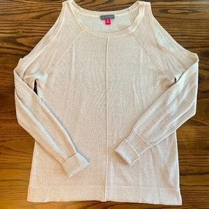 Sparkle, Shoulder Cut Out Sweater